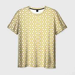 Мужская футболка Цветок Жизни золото