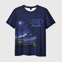 Мужская футболка AUDI лого