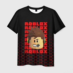 Мужская футболка ROBLOX LEGO FACE УЗОР СОТЫ