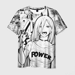 Футболка мужская Power - Chainsaw-Man, цвет: 3D-принт