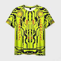 Мужская футболка Cyberpunk 2077 YELLOW