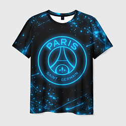 Футболка мужская PSG NEON STYLE SPORT ПСГ НЕОН, цвет: 3D-принт