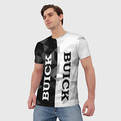 Футболка мужская Buick Black And White, цвет: 3D-принт — фото 2