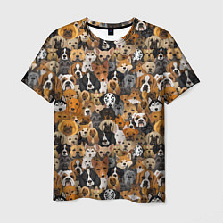 Мужская футболка Собаки Разные Породы