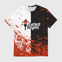 Футболка мужская Darkest Dungeon DD Black White Logo, цвет: 3D-принт