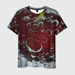 Мужская футболка Сочная вишня под водой
