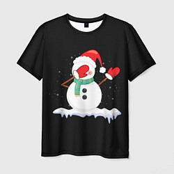 Мужская футболка Cartoon Dab Snowman