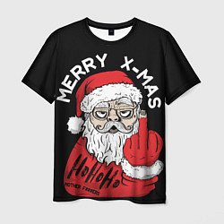 Мужская футболка Merry x - mas Плохой дед мороз