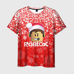 Мужская футболка ROBLOX НОВОГОДНИЙ SMILE 2022