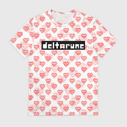 Мужская футболка DELTARUNE PATTERN LOGO