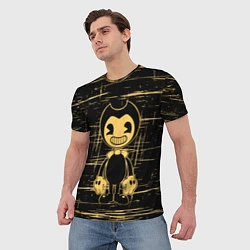 Футболка мужская Bendy and the ink machine - Бенди, цвет: 3D-принт — фото 2