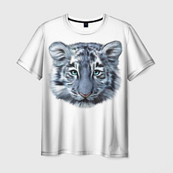 Мужская футболка Взгляд белого тигра