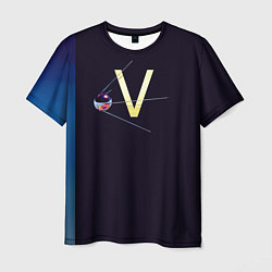 Футболка мужская Спутник V, цвет: 3D-принт