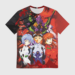 Мужская футболка Евангелион, или сокращённо Ева