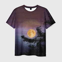 Мужская футболка Night sky with full moon by Apkx