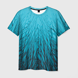 Мужская футболка Коллекция Rays Лучи Голубой и черный Абстракция 65