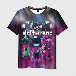 Футболка мужская DELTARUNE ГЕРОИ В БОЙ!, цвет: 3D-принт