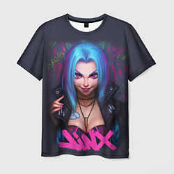 Мужская футболка League Of Legends ARCANE JINX