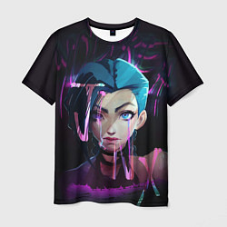 Мужская футболка League Of Legends Jinx neon