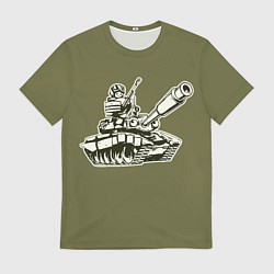 Мужская футболка Танкота оливковый