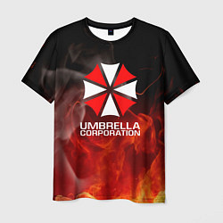 Мужская футболка Umbrella Corporation пламя