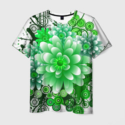 Футболка мужская Яркая пышная летняя зелень, цвет: 3D-принт