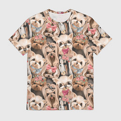 Мужская футболка Паттерн йорки