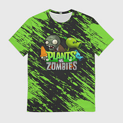 Футболка мужская Plants vs Zombies персонажи, цвет: 3D-принт