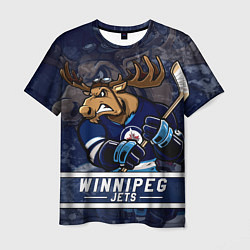 Мужская футболка Виннипег Джетс, Winnipeg Jets Маскот