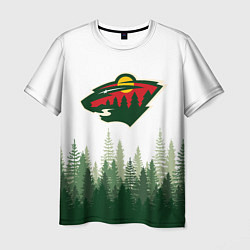 Мужская футболка Minnesota Wild, Миннесота Уайлд Лес