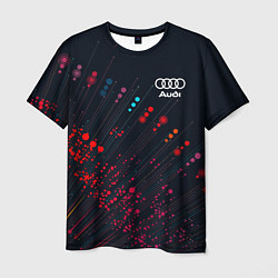 Мужская футболка Audi капли красок