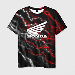 Футболка мужская Honda Разряд молнии, цвет: 3D-принт
