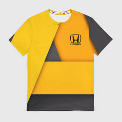 Футболка мужская Honda - Yellow, цвет: 3D-принт