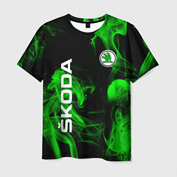 Мужская футболка Skoda: Green Smoke