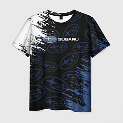 Мужская футболка Subaru - Logo pattern