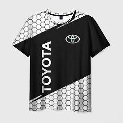 Футболка мужская Toyota Sport соты, цвет: 3D-принт