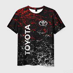 Футболка мужская Toyota брызги, цвет: 3D-принт