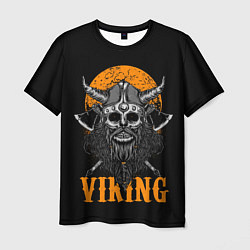 Футболка мужская ЧЕРЕП ВИКИНГА VIKINGS SKULL, цвет: 3D-принт