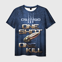 Мужская футболка One Shot One Kill CS GO