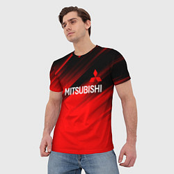 Футболка мужская Mitsubishi - Red Sport, цвет: 3D-принт — фото 2
