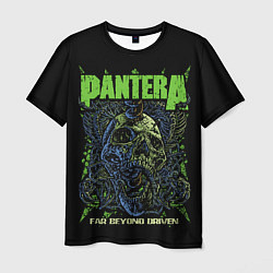 Мужская футболка Pantera green череп