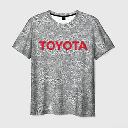 Футболка мужская TOYOTA PATTERN LOGO Z, цвет: 3D-принт