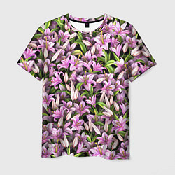 Мужская футболка Лилии цветут