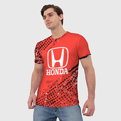 Футболка мужская HONDA хонда sport, цвет: 3D-принт — фото 2
