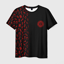 Мужская футболка Вегвизир Half runes pattern