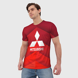 Футболка мужская Митсубиси mitsubishi, цвет: 3D-принт — фото 2