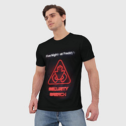 Футболка мужская Five Nights at Freddys: Security Breach logo, цвет: 3D-принт — фото 2