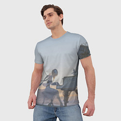 Футболка мужская LUMINE PLAYS PIANO GENSHIN IMPACT, цвет: 3D-принт — фото 2