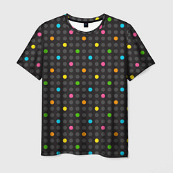 Мужская футболка Разноцветные точки