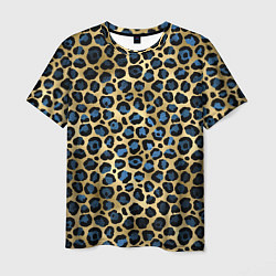Мужская футболка Стиль леопарда шкура леопарда